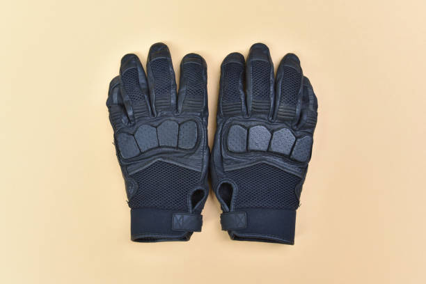 istock black leather and textile gloves for riding a motorcycle or bicycle 676284988