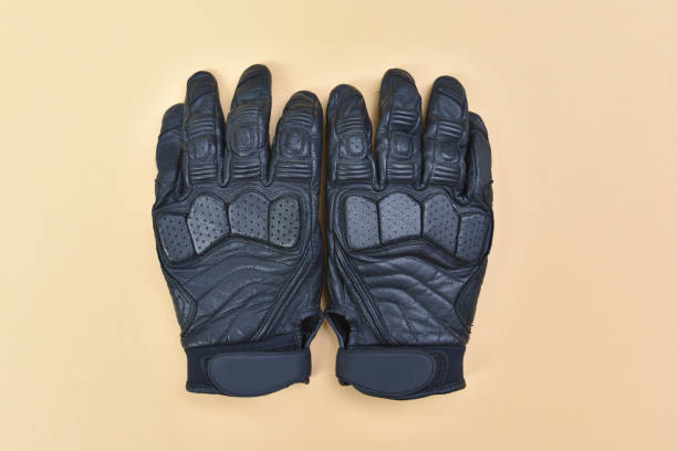 istock black leather gloves for riding a motorcycle or bicycle 676287612