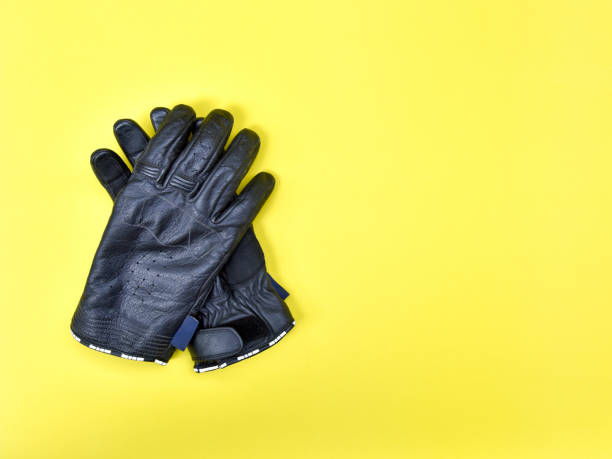 istock black leather gloves for riding a motorcycle or bicycle 676299984