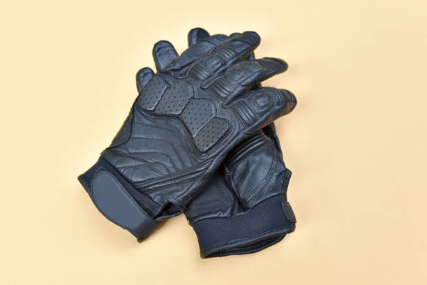 istock black leather gloves for riding a motorcycle or bicycle 676313954