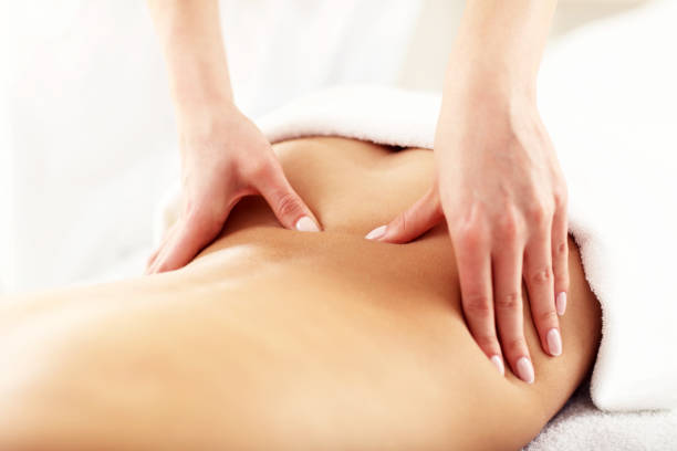 istock Beautiful woman getting massage in spa 676351534