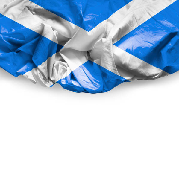 istock Waving Flag of Scotland 676351618
