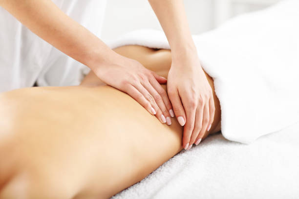 istock Beautiful woman getting massage in spa 676353218