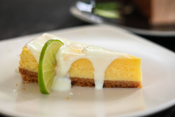 istock Lemon cheesecake on the plate 676353750