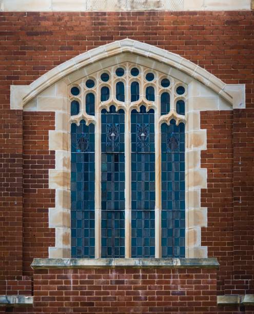 istock Architectural Detail : Old Church Facade Design 676431430