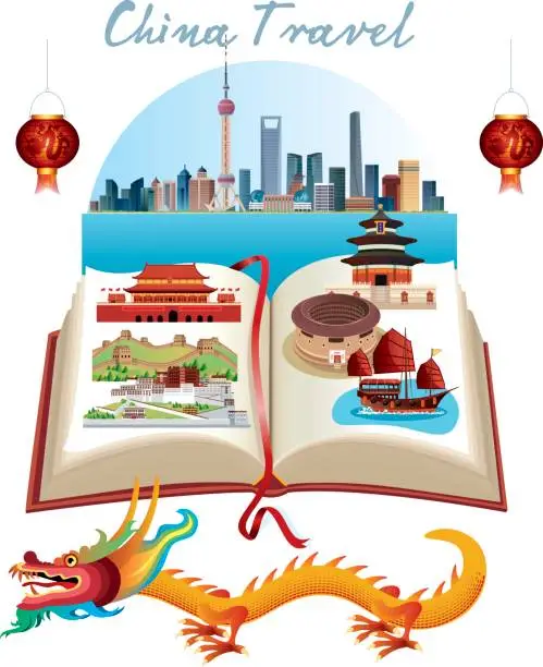 Vector illustration of China Travel