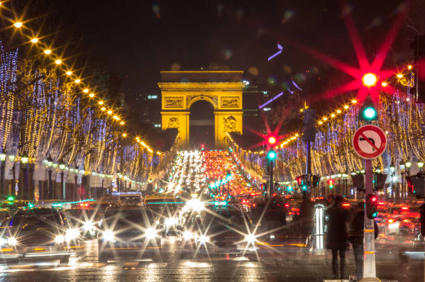 istock Arch of Triumph and Champs Elysees, Paris 676450002