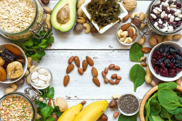 istock products containing magnesium. healthy food 676451434