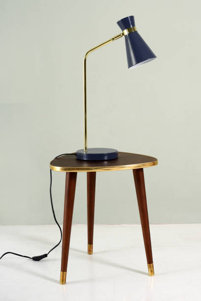 istock Vintage blue lamp 676491060