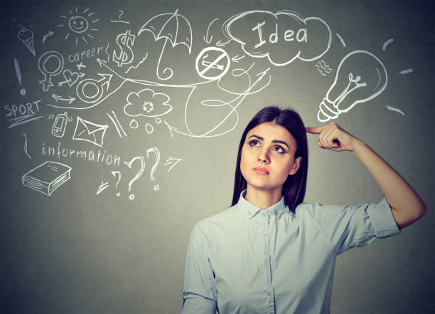 istock Young thoughtful woman planning her future 676541450