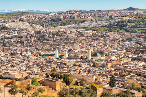 istock Cityscape of old town Fez Morocco 676564736