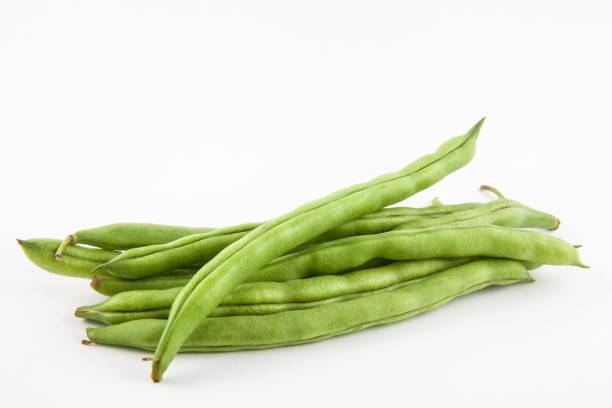 그린 빈 (phaseolus vulgaris) - flageolet bean 뉴스 사진 이미지