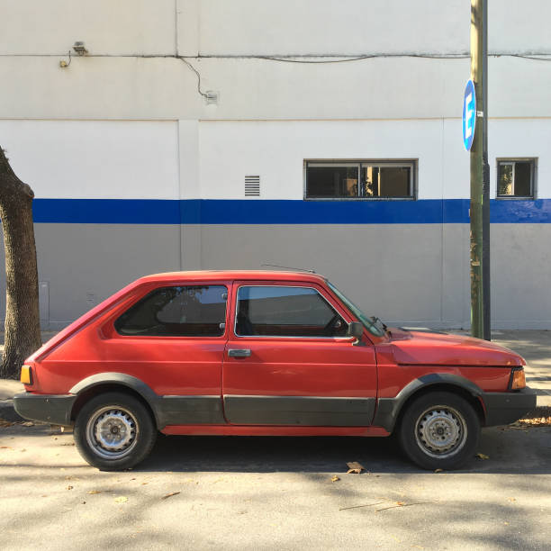 istock Old car parked in the street 676645760