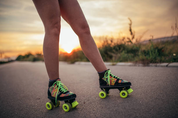 istock Ridding roller skates outdoors 676668780