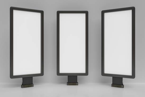 istock 3D rendered illustration of poster mockups or banners. 676693284