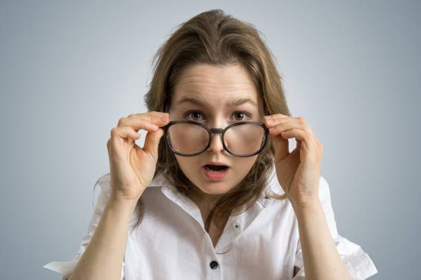 istock Young funny woman is shocked and surprised. 676705666