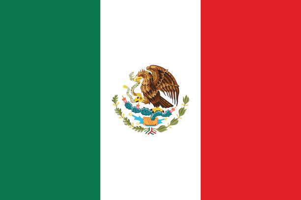 flaga meksyku. - mexican flag stock illustrations