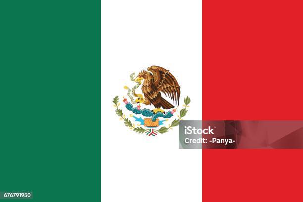Flag Of Mexico Stock Illustration - Download Image Now - Mexico, Mexican Flag, Flag