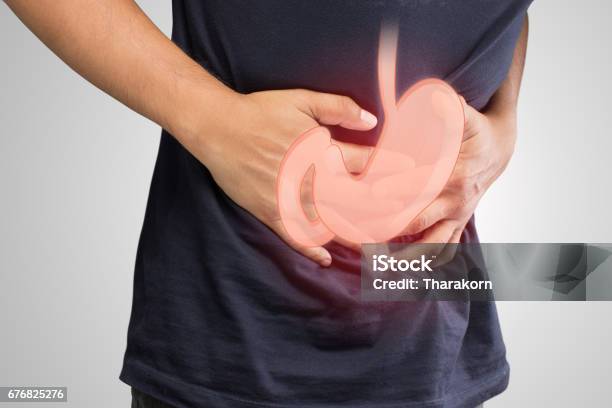 Human Gastritis Men Stomach Problem Concept Stock Photo - Download Image Now - Gastric Ulcer, Gastric Acid, Healthcare And Medicine