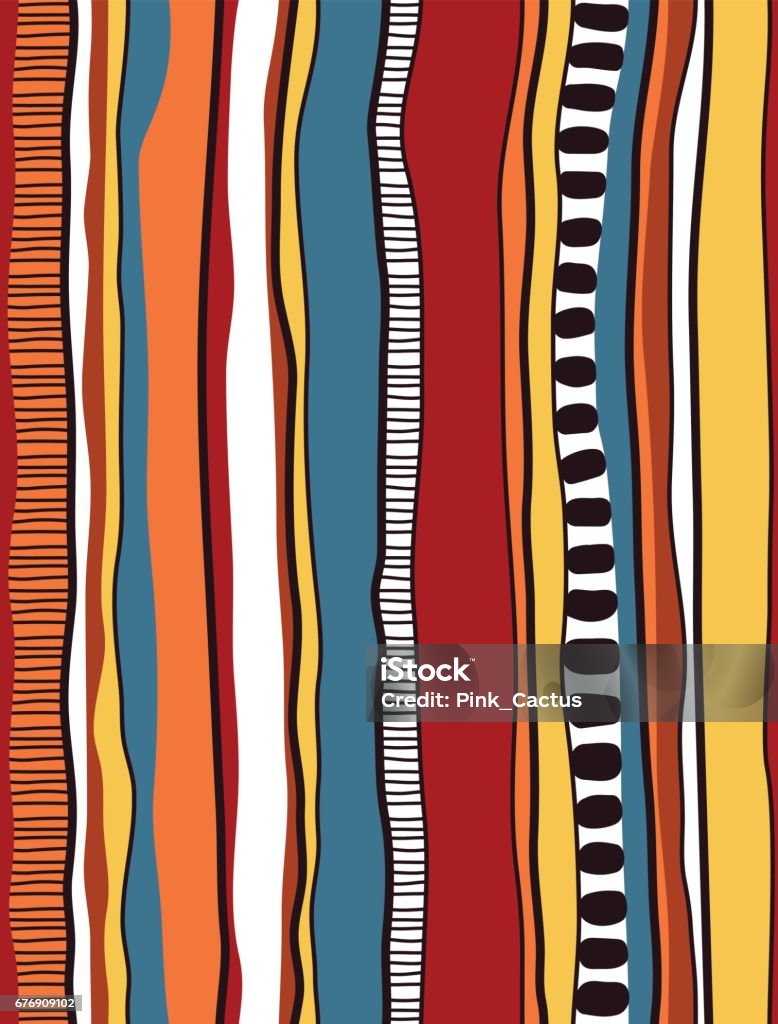 traditional stripe pattern Indigenous/traditional inspired stripe design. Vector seamless pattern. Australian Culture stock vector