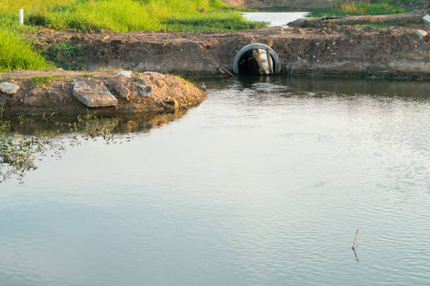 istock Water drainage by the road 676945922