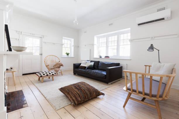 istock Renovated old and spacious apartment with beautiful Scandi styling 676955696