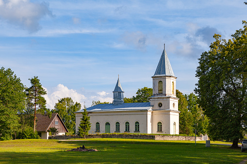 Russian orthodox church. Saaremaa island village, Estonia