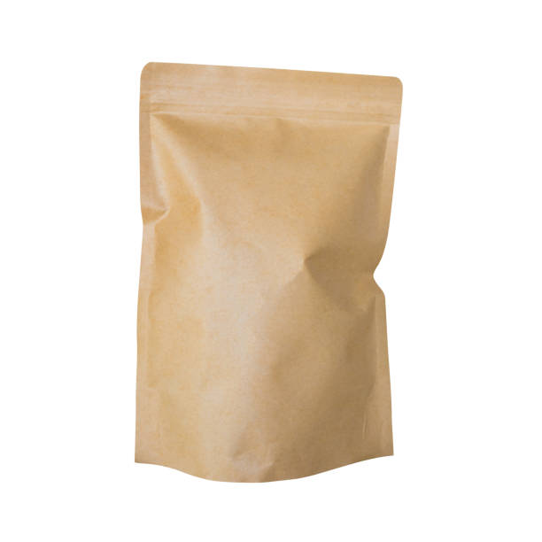 istock Brown paper bag isolated on white 677183532