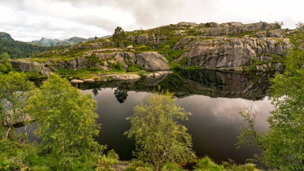 istock Landscape from the Tourist Route on Preikestolen 677195038