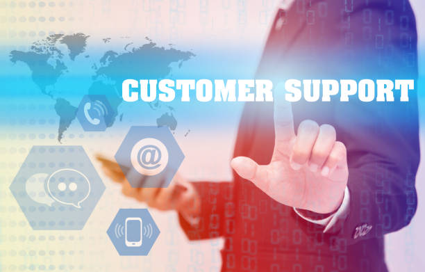 istock Business Technology concept, Hand touching Contact us sign 677207542