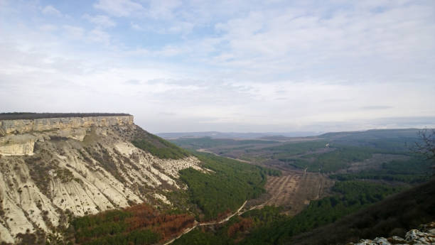 istock Panoramic view from the old town Chufut Kale 677215536