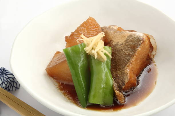 istock Simmered Vegetable and Fish, Japanese Food 677217098