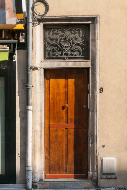 istock front doors in a historical city in central france 677256058
