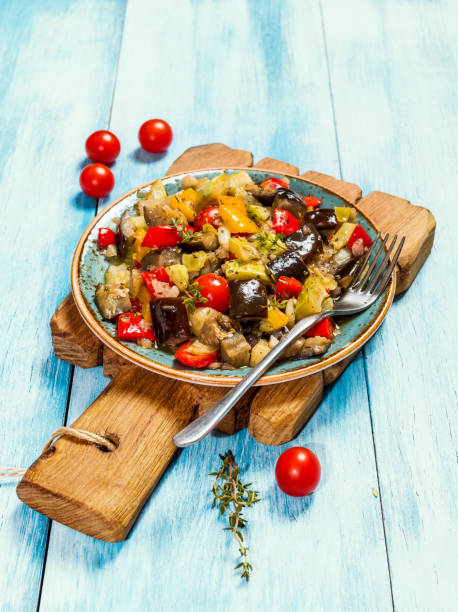 istock Vegetable ratatouille in a plate 677262718