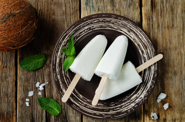 istock Coconut greek yogurt popsicle 677276728