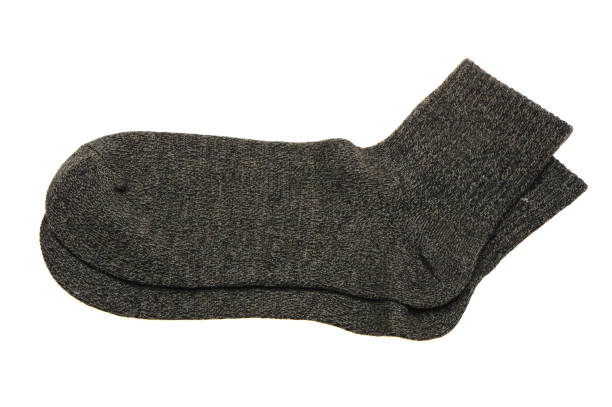 istock Pair of socks. Isolated on a white background. 677293582