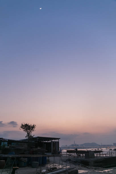 Hong Kong famous location of waiting for the sunset.