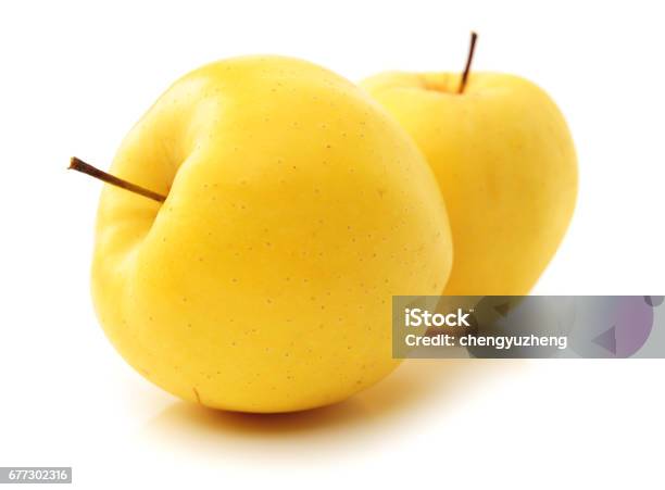 Yellow Apples Isolated On White Background Stock Photo - Download Image Now  - Apple - Fruit, Yellow, Golden Delicious Apple - iStock