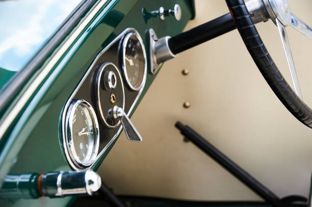 istock interior up of classic vintage car 677318020
