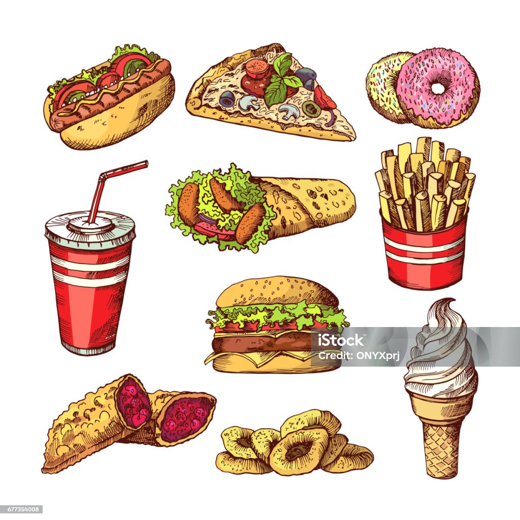 Hình Ảnh Thức Ăn Nhanh Bánh Mì Kẹp Thịt Hotdog Bánh Sandwich Cola ...