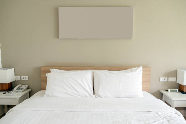 istock White bedroom on wood and object 677390868