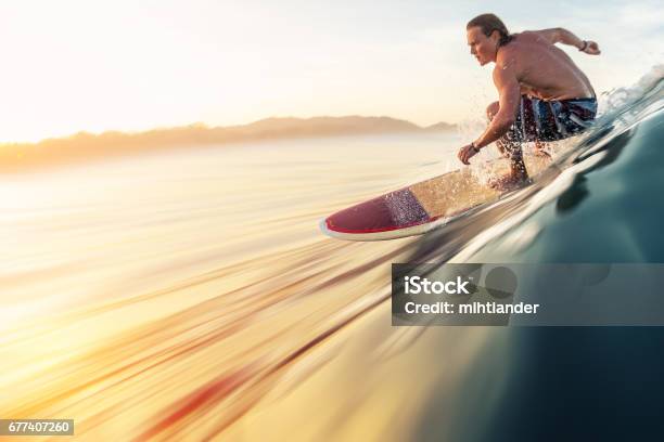 On Stock Photo - Download Image Now - Surfing, Wave - Water, Breaking Wave