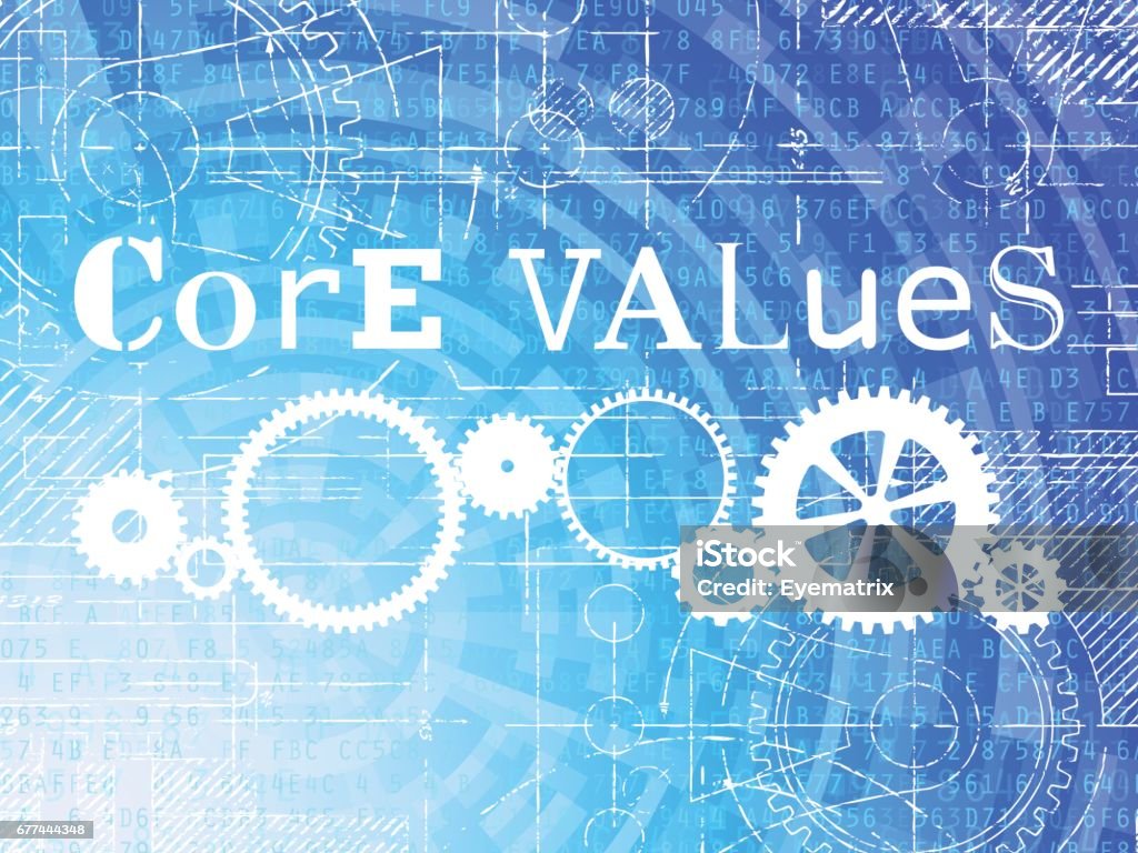 Core Values High Tech Background Stock Illustration - Download Image ...