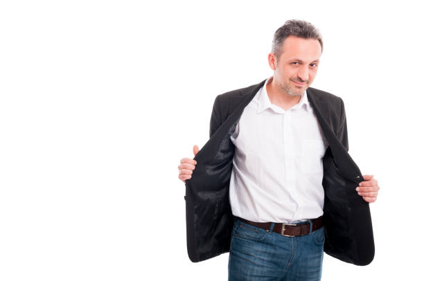 istock Attractive young man in casual suit posing confident 677467368
