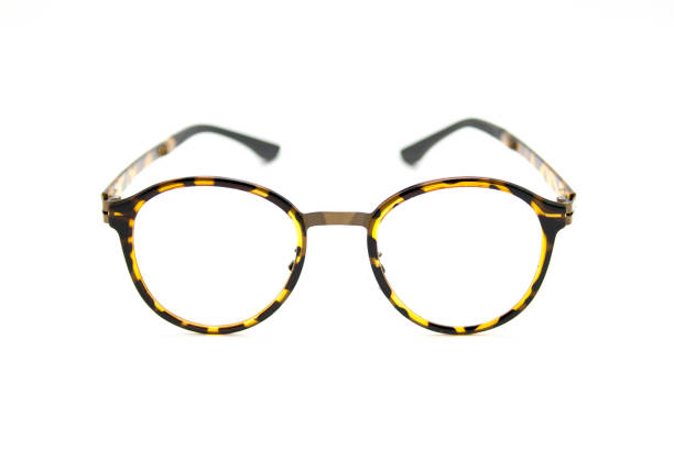 istock Modern fashionable spectacles on white background, Glasses 677478888