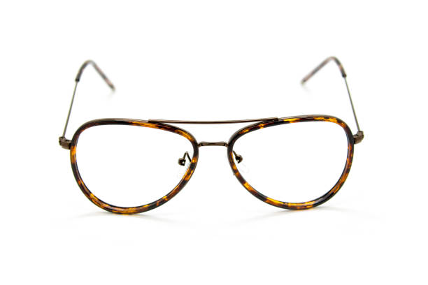 istock Modern fashionable spectacles on white background, Glasses 677479022