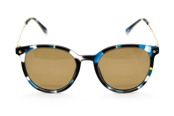 istock Modern fashionable sunglasses on white background, Glasses 677479104