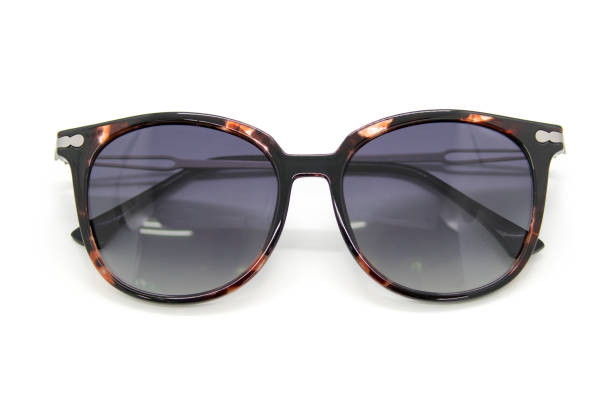 istock Modern fashionable sunglasses on white background, Glasses 677479120