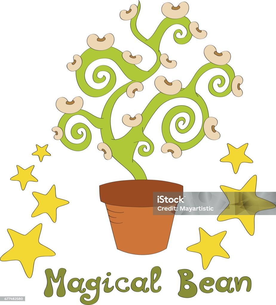 Magic Bean Vector Magical Bean Vector Illustration Stock Illustration - Download Image ...
