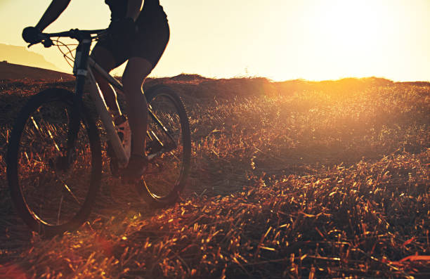 istock Cycling solo at sunset 677494982